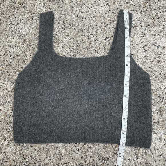 Everlane The Cozy Stretch Tank in Heathered Charcoal Grey Extra Small NWT - Picture 10 of 10